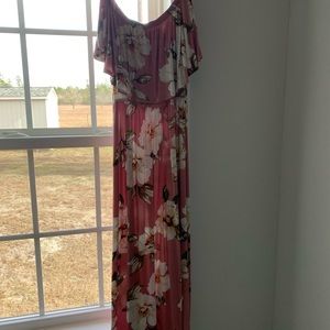 Altar’d state off the shoulder maxi dress